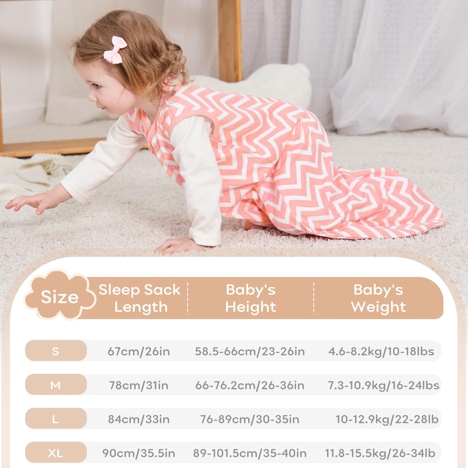 Yoofoss 3-pack sleep sack colors shows ready-for-bed versatility.