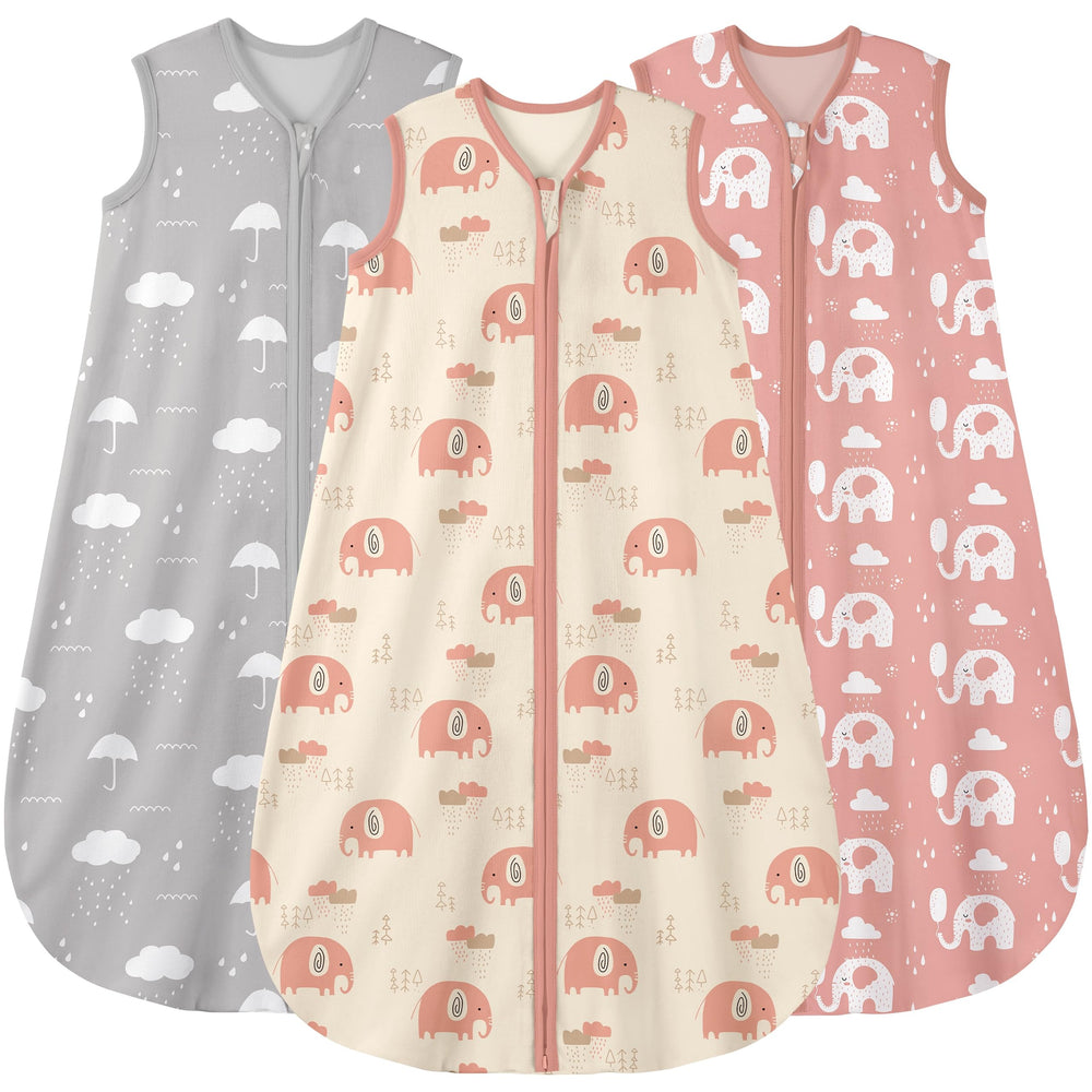 Yoofoss sleep sack close-up on soft organic cotton emphasizes baby-friendly skin touch