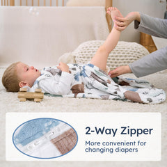 Yoofoss safety badge denotes CPSC-certified baby sleep sack design.