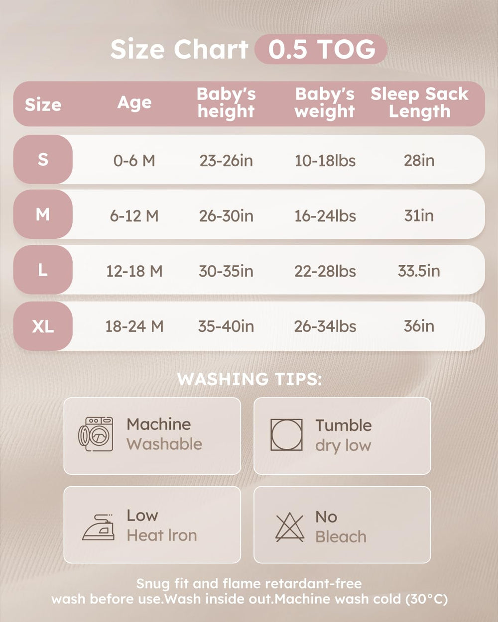 Yoofoss durable sleep sack emphasizes long-lasting softness through many washes.