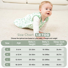 Yoofoss sleep sack neckline safety-fit ensures snug, secure wear.