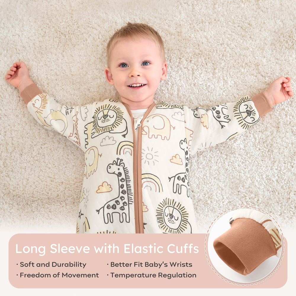 Yoofoss sleep sack on toddler wearing — snug, safe naps for toddlers