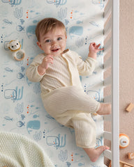 Yoofoss 52x28 crib sheet hugs standard cribs securely for safe sleep.
