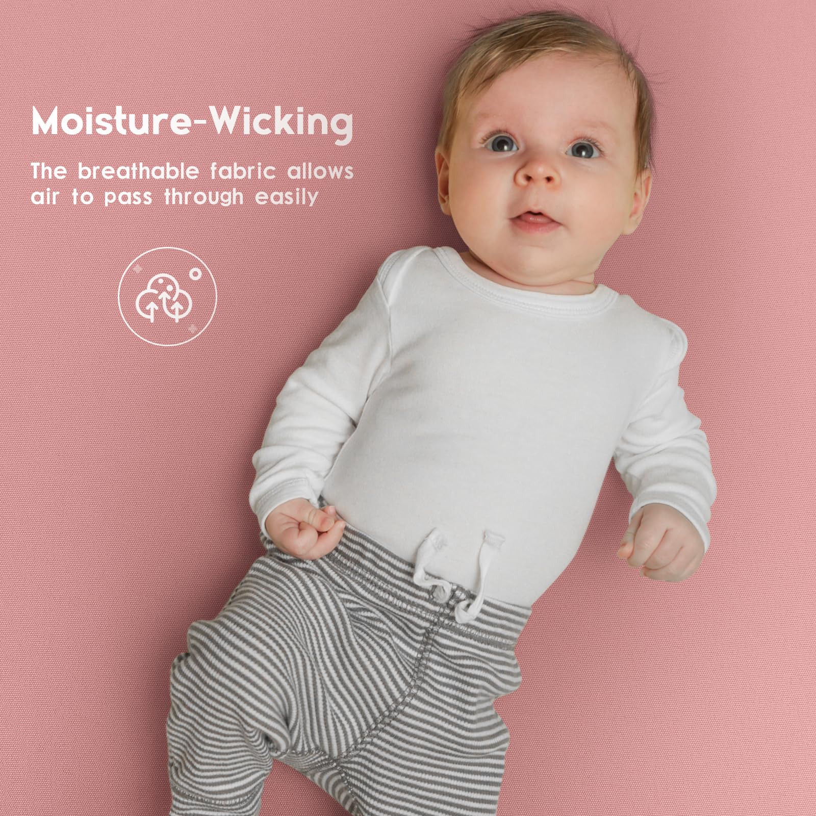 Yoofoss soft microfiber texture offers breathable, skin-friendly sleep surface.