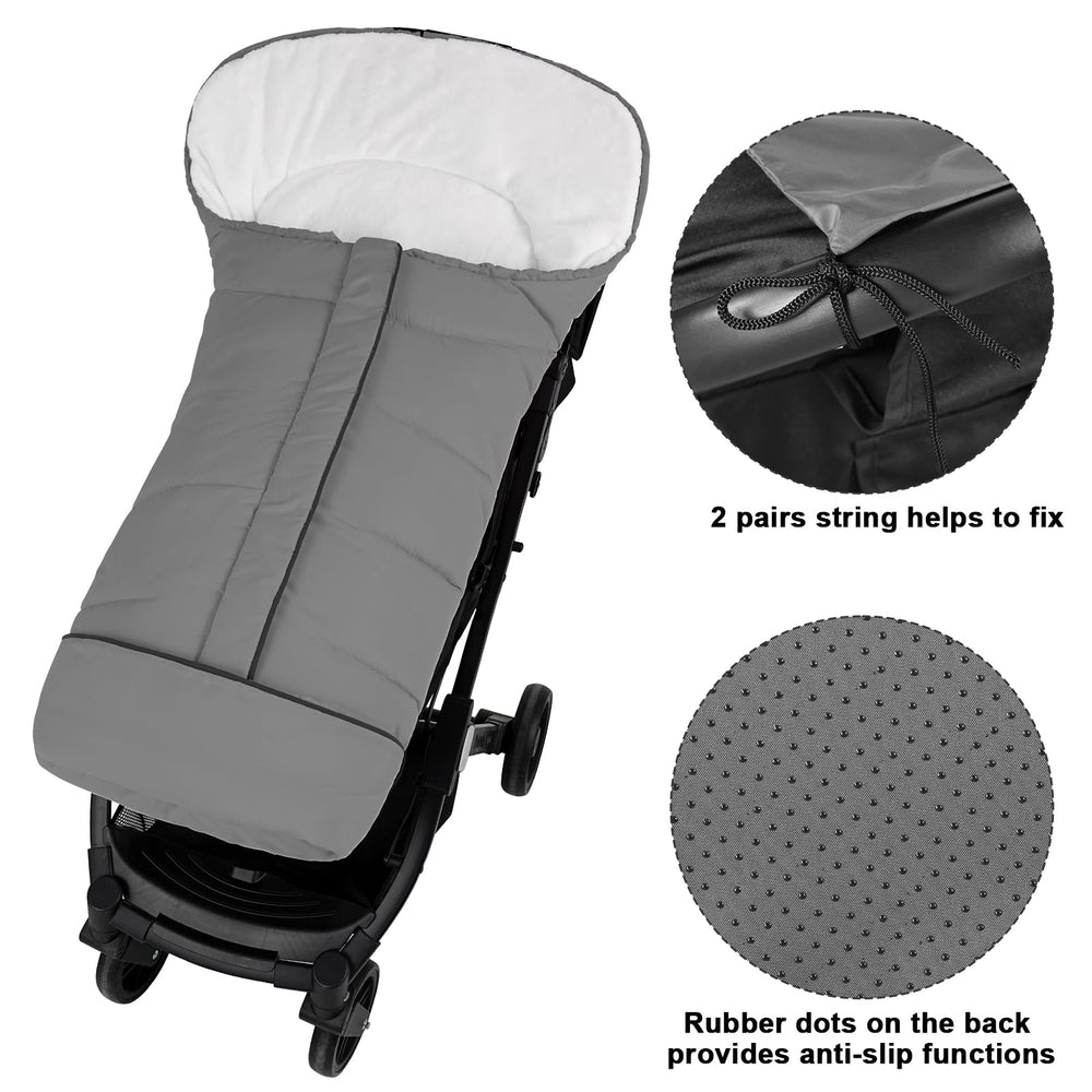Yoofoss stroller cover folds without disassembly for quick outings.