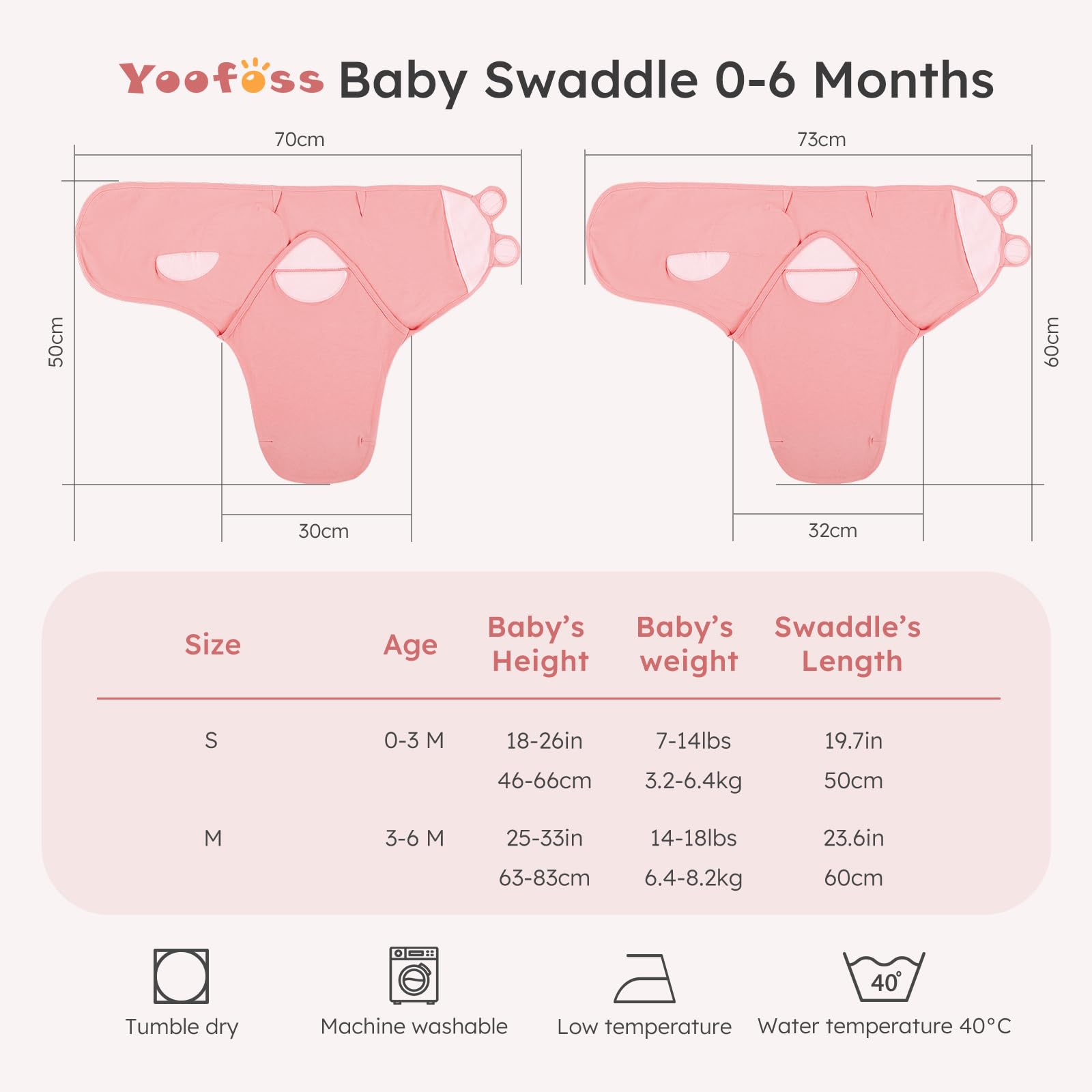 Yoofoss swaddle being machine washed for easy cleanup.
