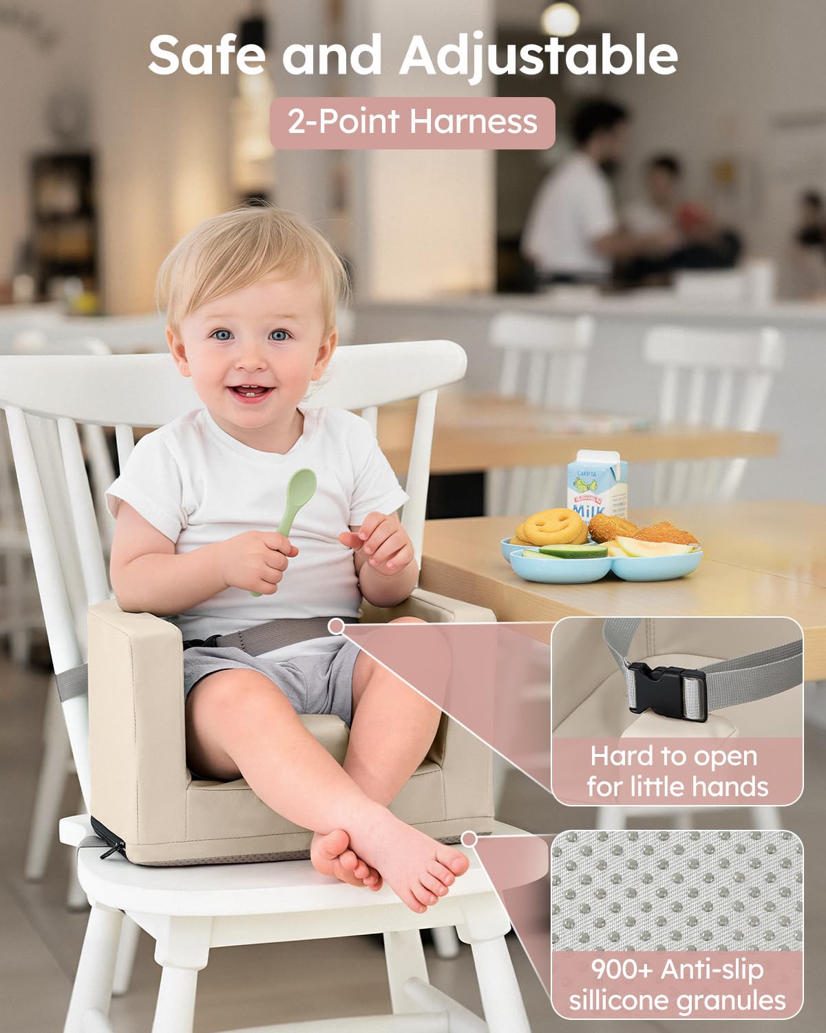 Yoofoss adjustable straps customize fit as child grows