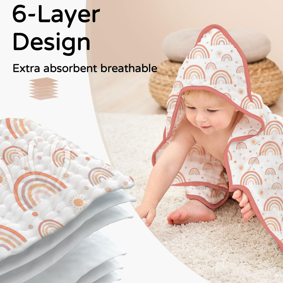 Yoofoss two-pack towels provide durable daily use with quick drying.