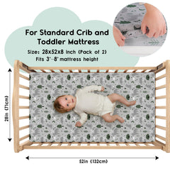 Yoofoss ultra-soft microfiber crib sheet offers gentle touch for baby skin.