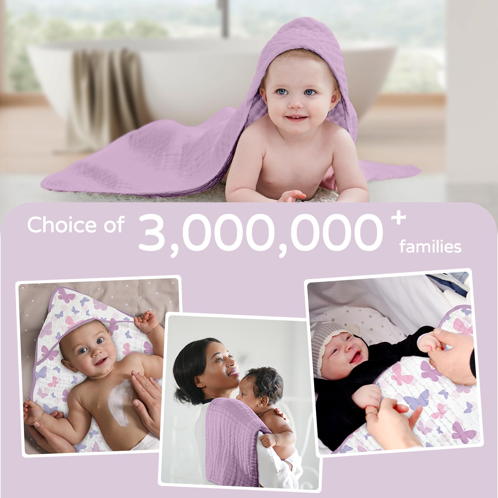 Yoofoss unisex gift towel ideal for baby showers and registry.