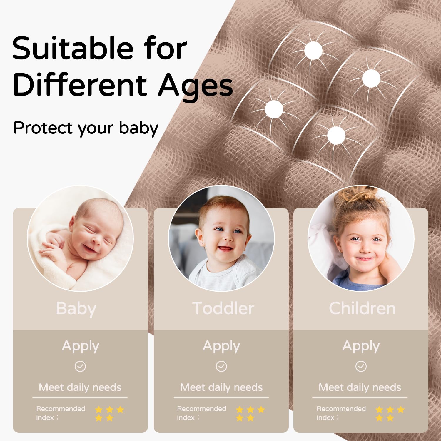 Yoofoss versatile baby towel doubles as blanket or swaddle.