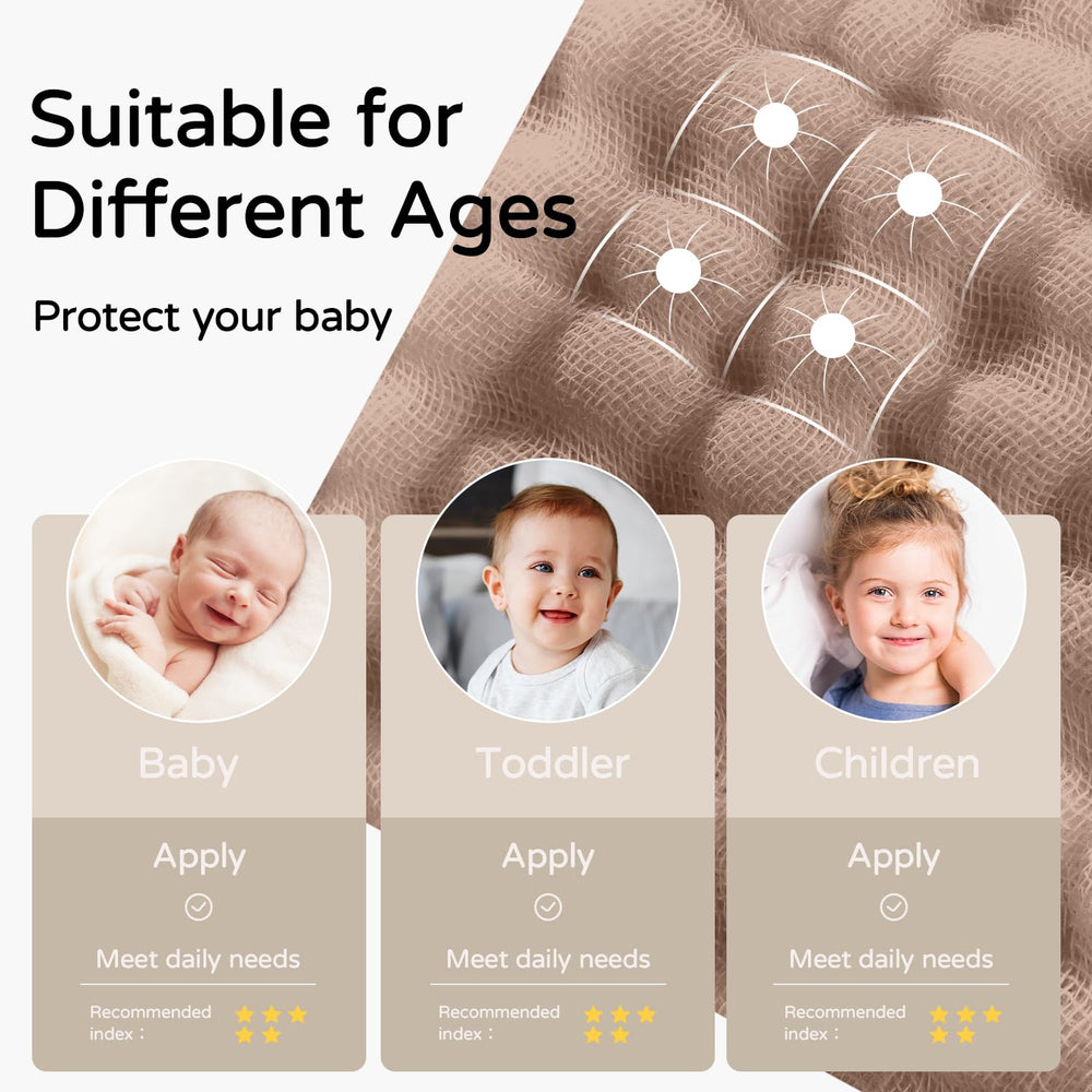 Yoofoss versatile baby towel doubles as blanket or swaddle.