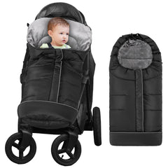 Yoofoss winter stroller cover universal fit with five belt slots for secure use.