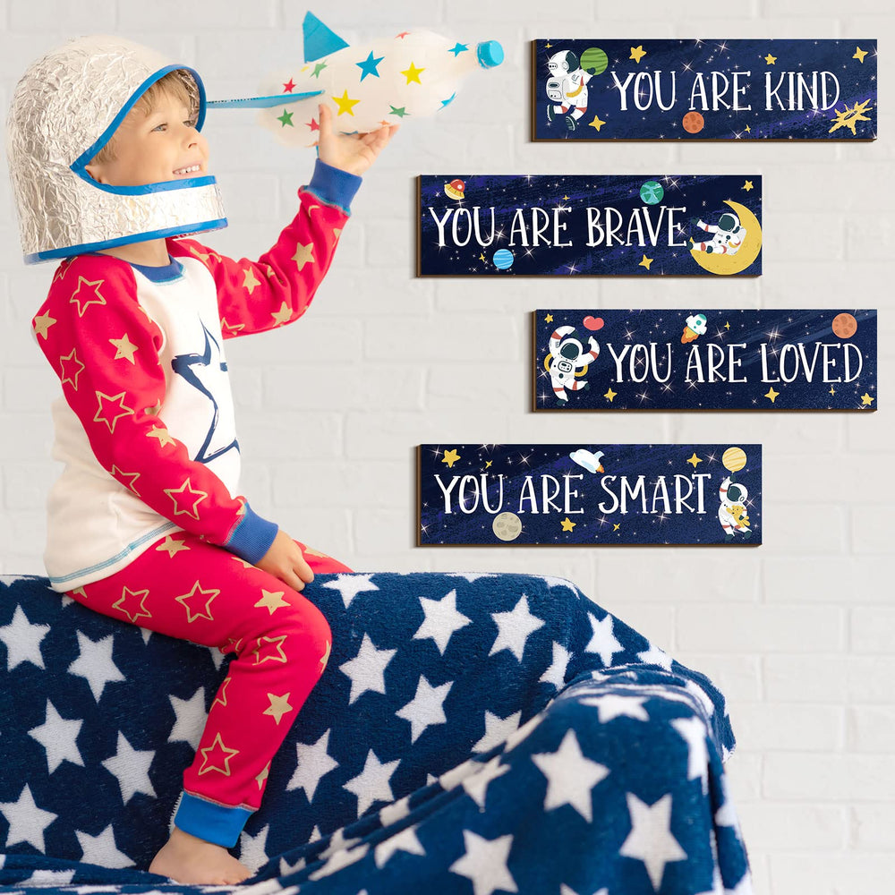 Yookeer Be Brave and Be Kind wall art reinforces positive messaging in kids' rooms.