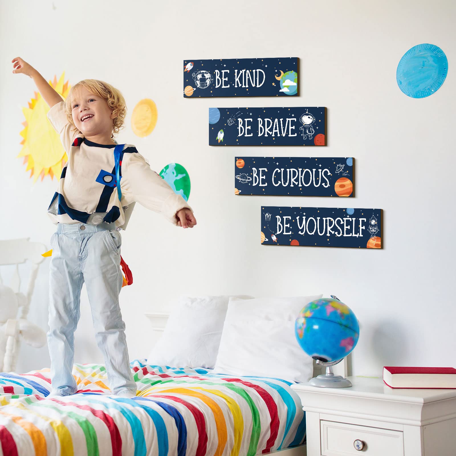Yookeer be-kind quote sign promotes positive room atmosphere