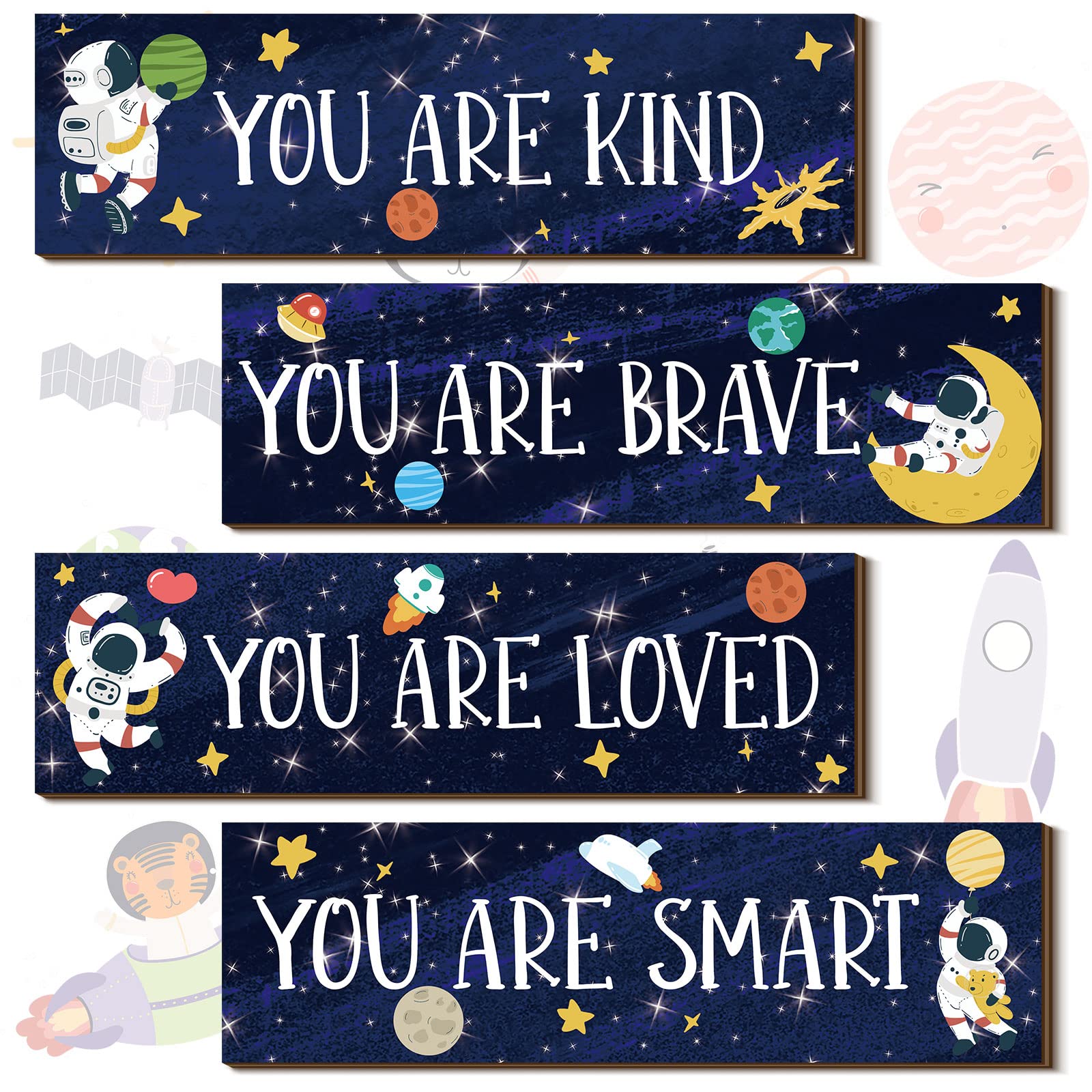 Yookeer space wall art solar system with lights brightens evenings and sparks curiosity.