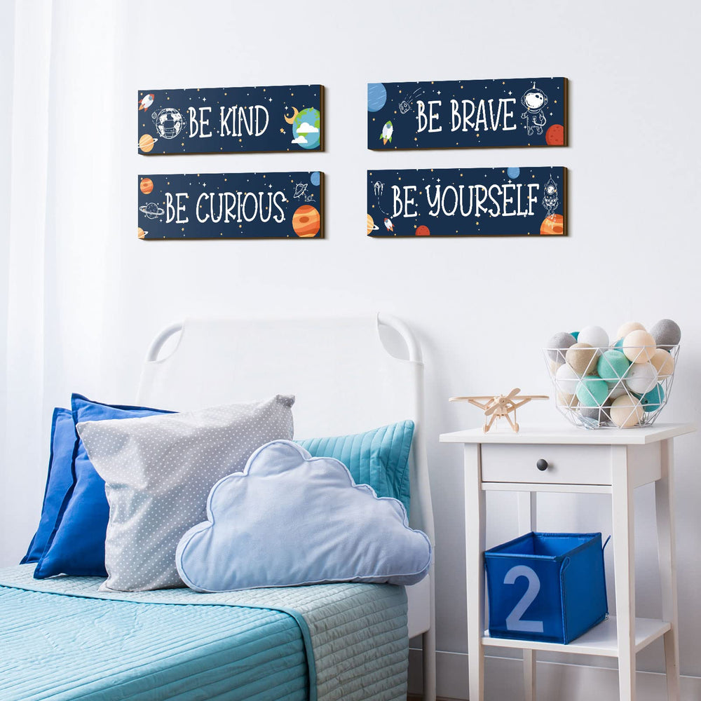Yookeer spacecraft pattern sign complements classroom or playroom