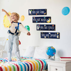 Yookeer stars and moons wall art adds cheerful celestial decor for kid rooms.