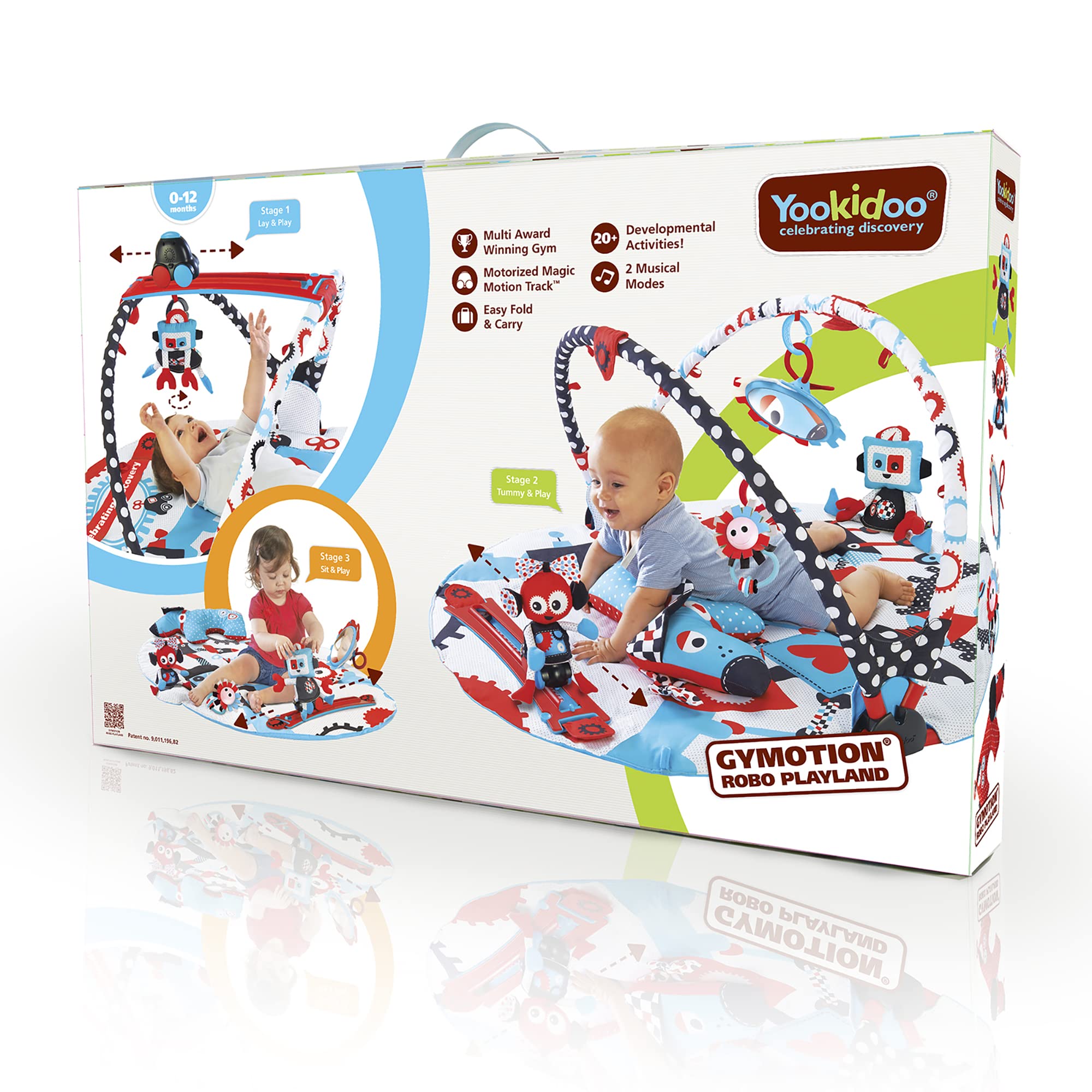 Yookidoo Baby Gym in-Use demonstrates active playtime with motorized features
