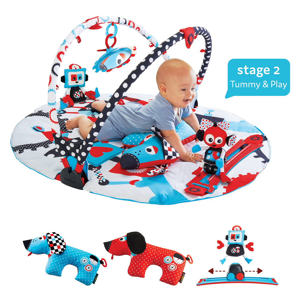 Yookidoo Tummy Time Pillow supports tummy-time practice and motor skill development