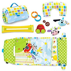 Yookidoo circus-themed design closeup showcasing colorful visuals that capture baby attention.