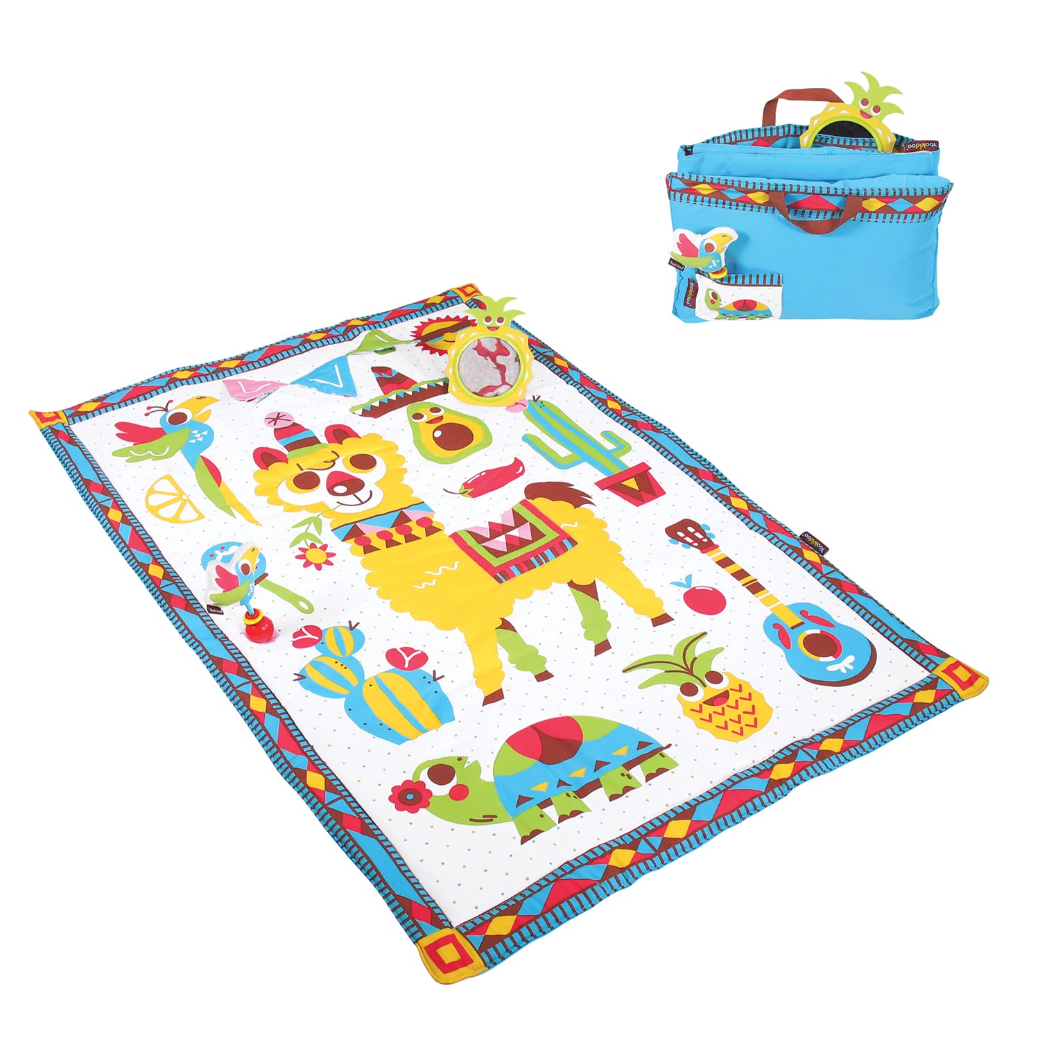 Yookidoo Fiesta Playmat four music modes offer soothing and engaging tunes