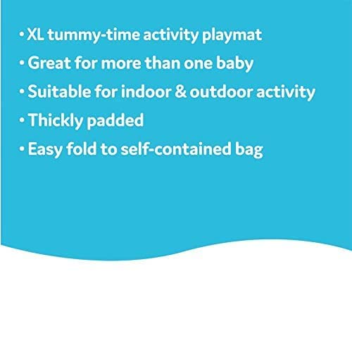 Yookidoo Fiesta Playmat rattles provide gentle auditory cues during play