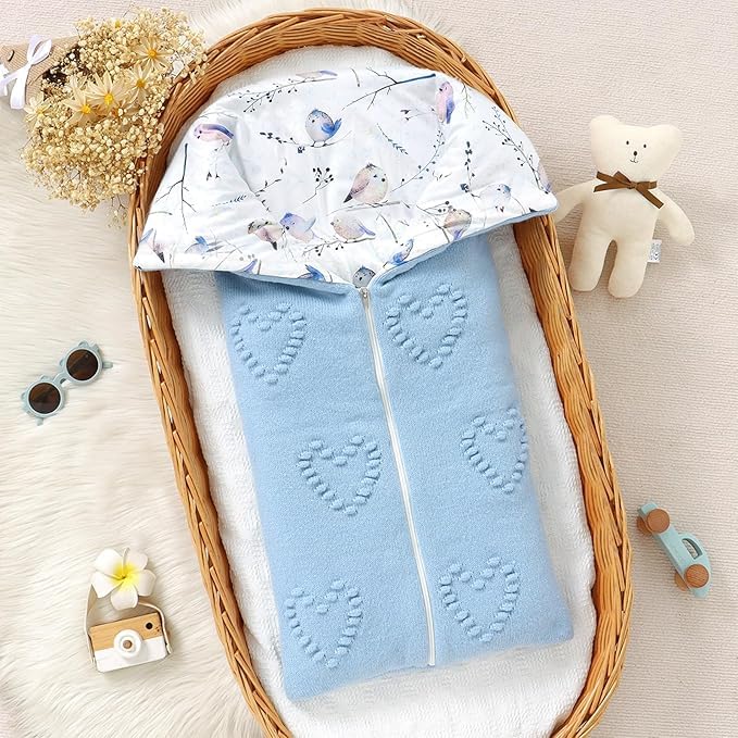 Yoolhamy baby stroller wrap blue easy-to-wrap outdoor comfort