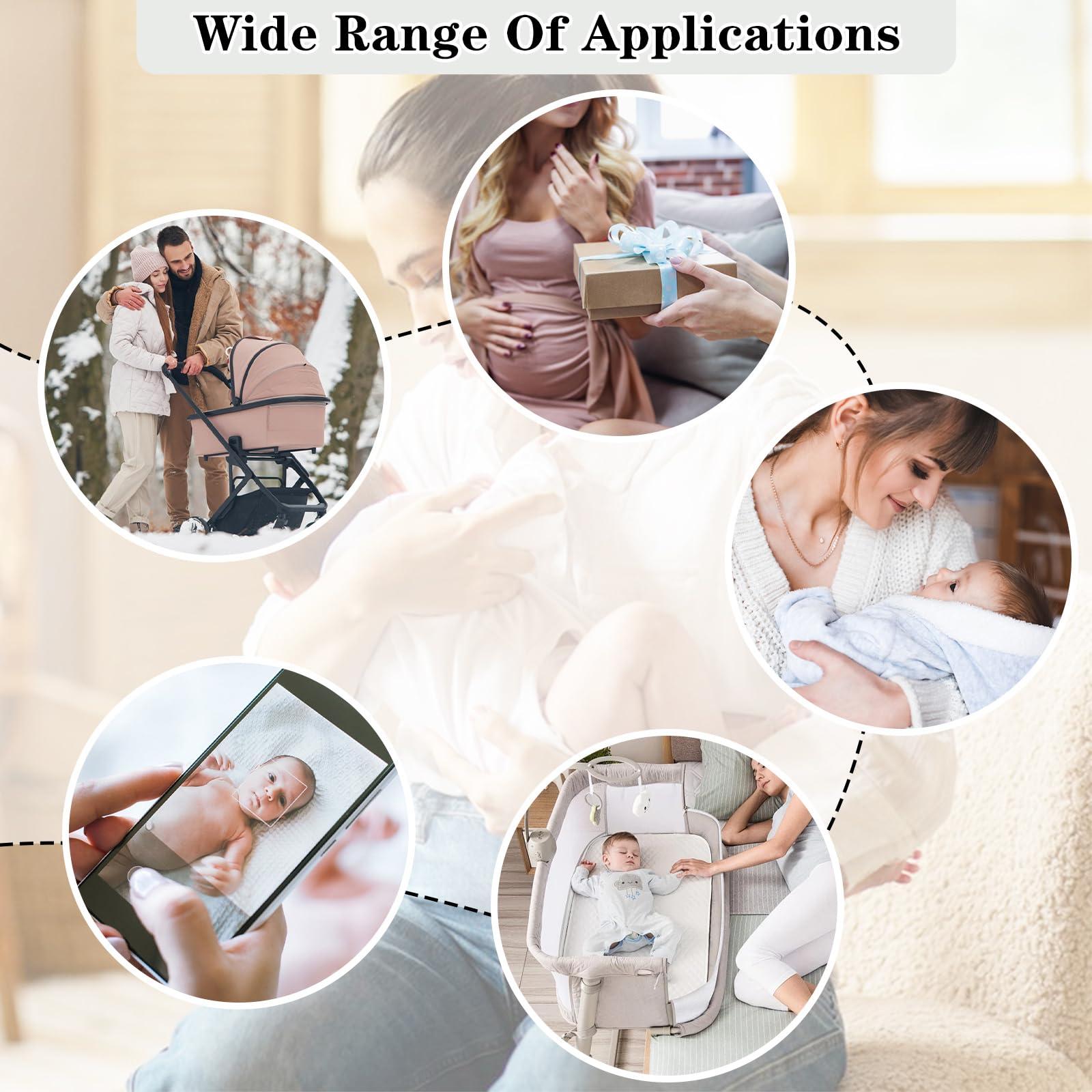 Yoolhamy Baby Swaddle nursery-scene shows stylish, practical wrap for crib or stroller.