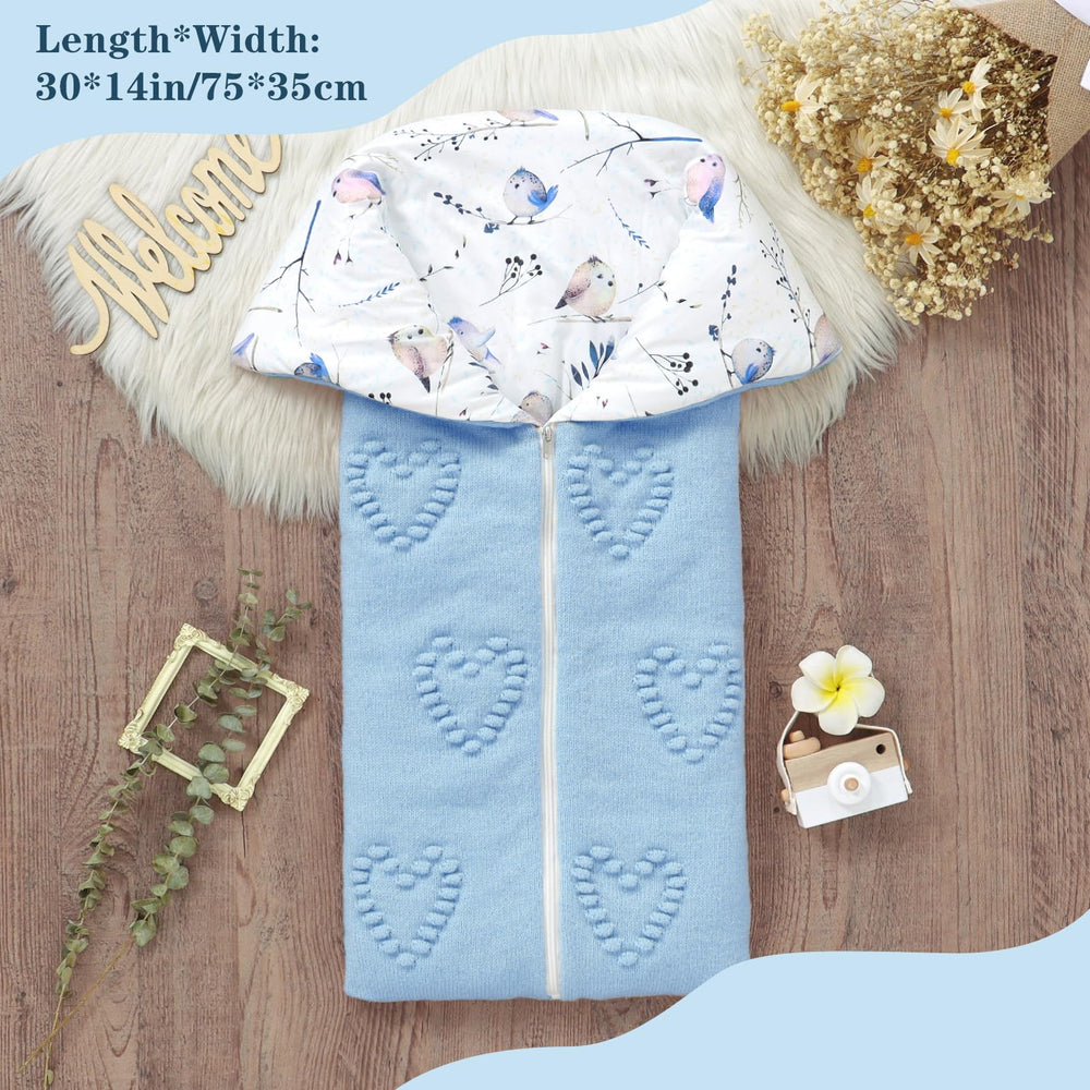 Yoolhamy soft-knit blue blanket gentle on newborn skin