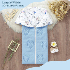 Yoolhamy soft-knit blue blanket gentle on newborn skin
