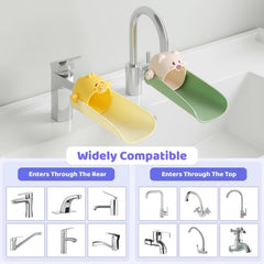 Yooreps faucet extender tool-free installation showing quick setup.