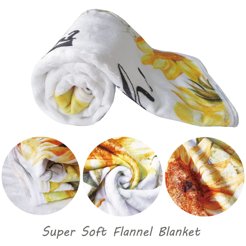 Yoothy Sunflower blanket dye-free and fade-resistant colors stay vibrant.