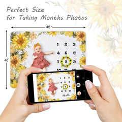 Yoothy Sunflower blanket soft flannel texture offers cozy touch for precious moments.