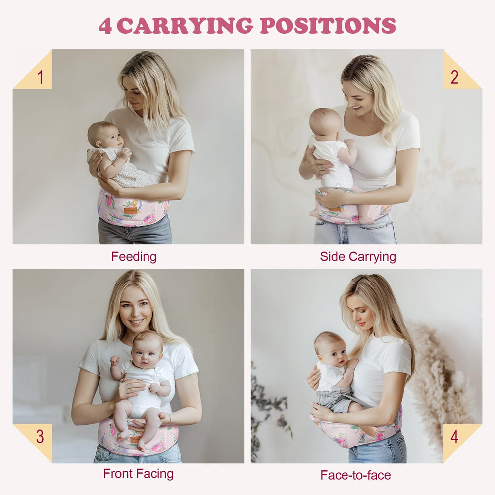 Versatile carrying positions demonstration for ages 0-36 months