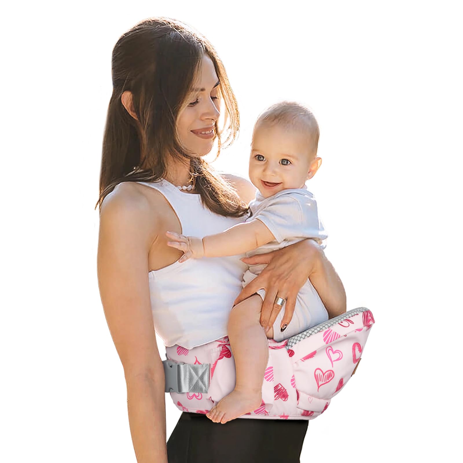 YooxArmor ergonomic-seat demonstrates hip carrier with lumbar support during long carries