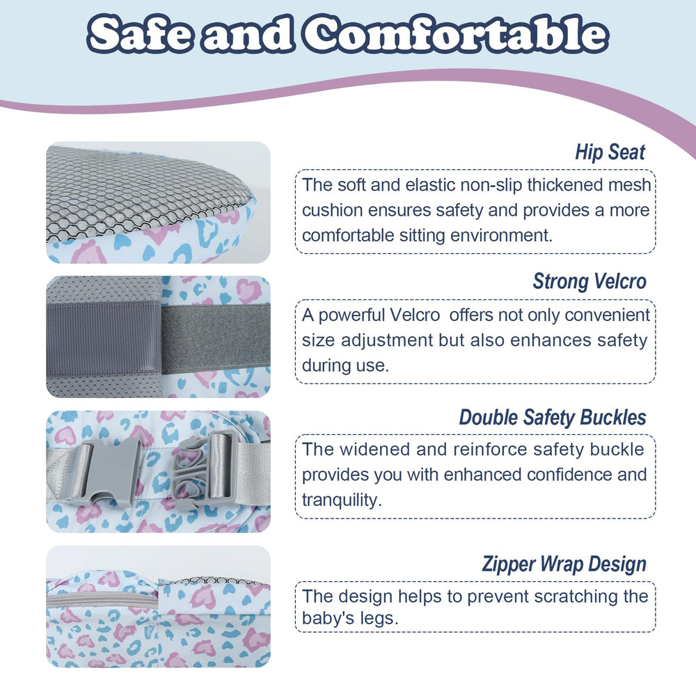 YooxArmor leopard pockets open reveal storage for baby essentials.