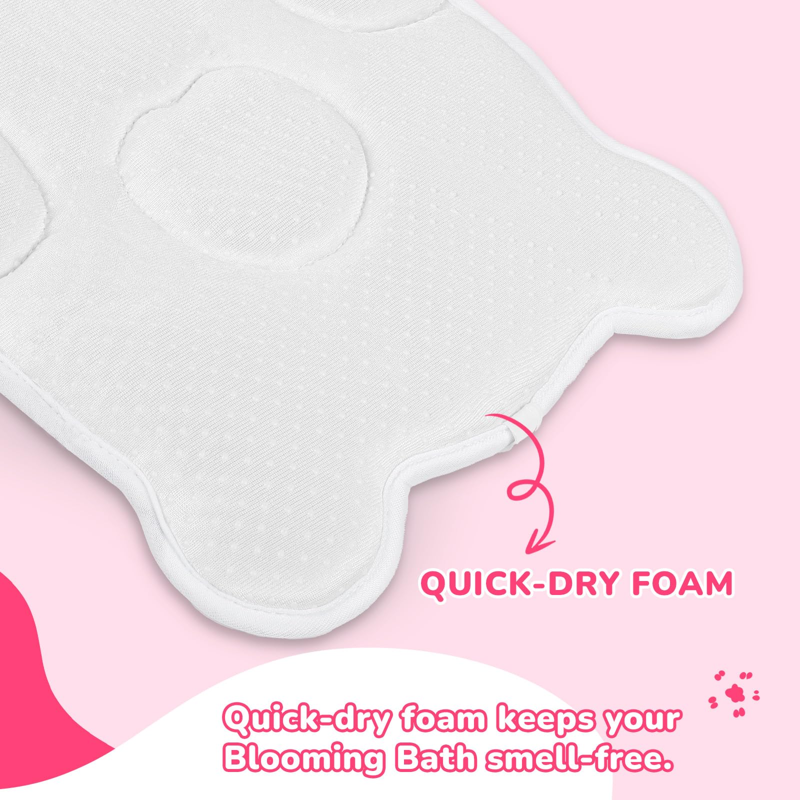 YooxArmor bear bath pad pink 360-degree protection cradling baby