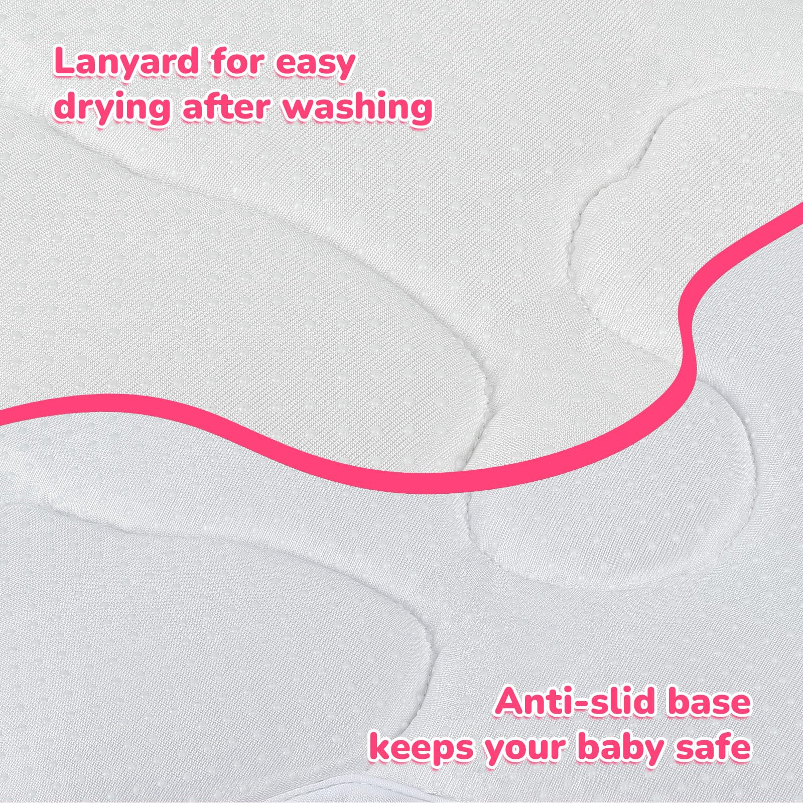 YooxArmor bear bath pad pink gift-ready packaging for new parents