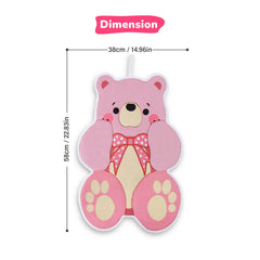 YooxArmor bear bath pad pink washer-dryer safe for easy cleanup