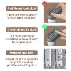 YooxArmor gate with double locking mechanism for safer containment