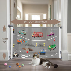 YooxArmor gate with double locking mechanism for child and pet safety