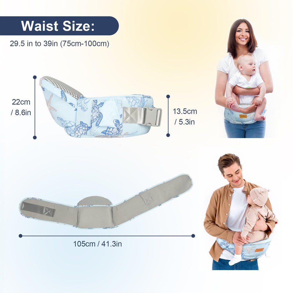 YooxArmor Baby Hip Carrier ergonomic waistband providing lumbar support