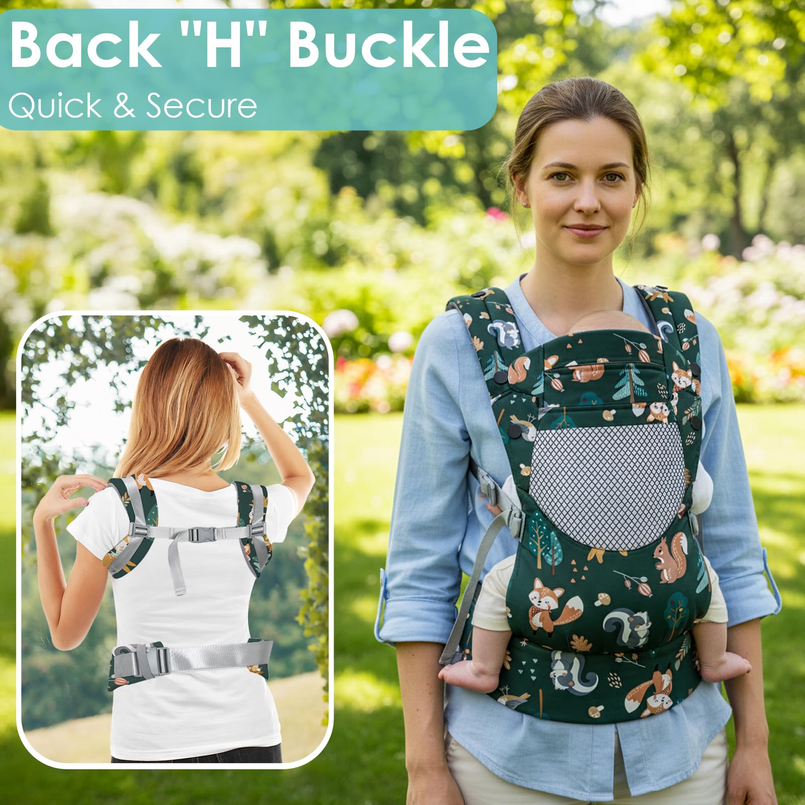 YooxArmor face-in-out mode image highlights versatile 3-in-1 carrying options.
