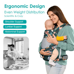 YooxArmor infant front carrier padded-shoulder-straps enable comfortable, adjustable fit.
