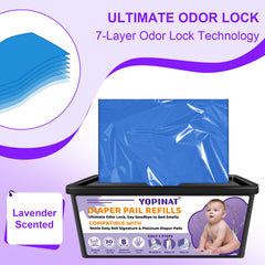 Yopinat holds up to 4200 newborn diapers visual demonstrates high capacity and efficiency