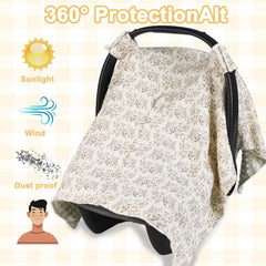 YOQIE 2-in-1 nursing cover in use provides discreet feeding.