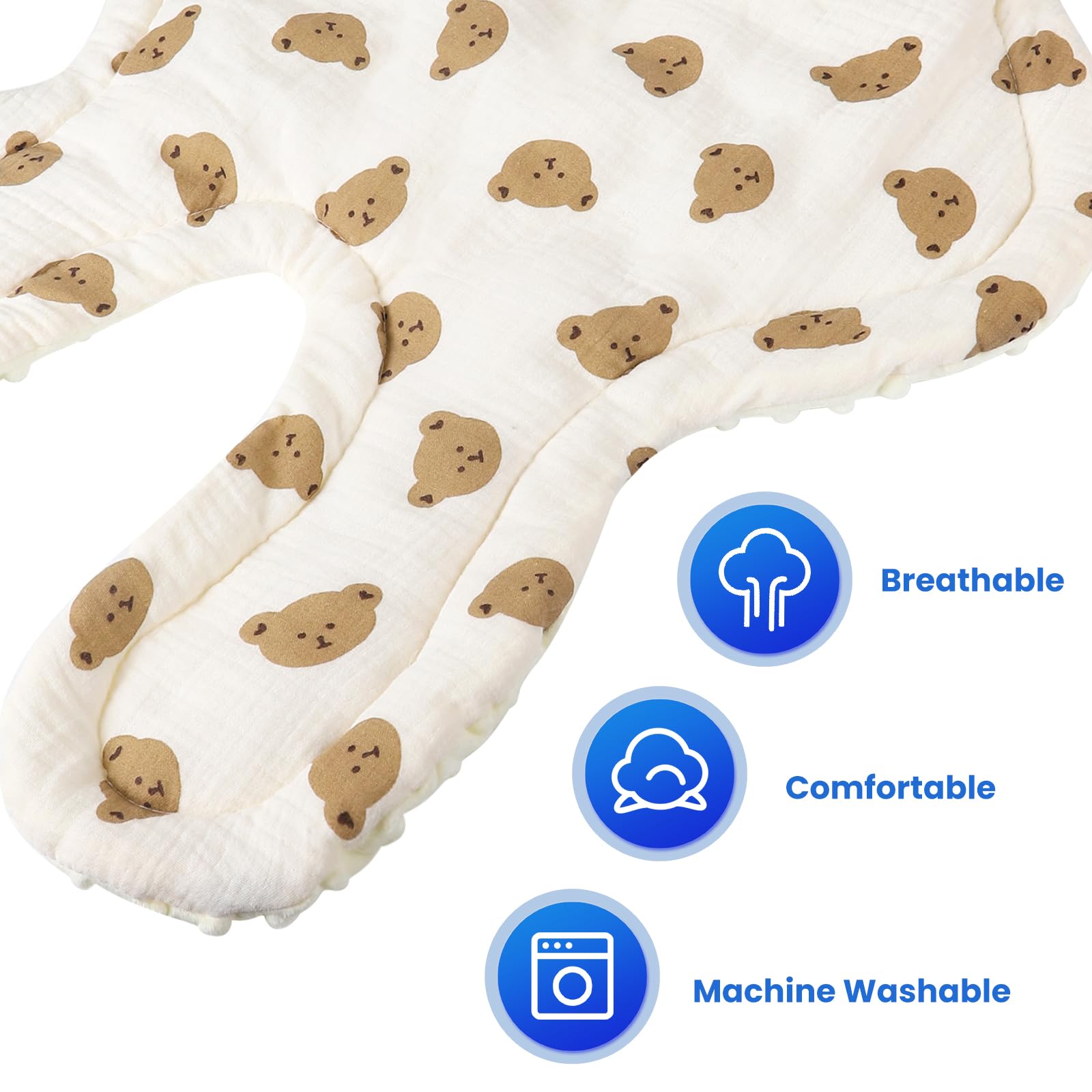 YOQIE back all-season breathable fabric ready for daily use and easy cleanup