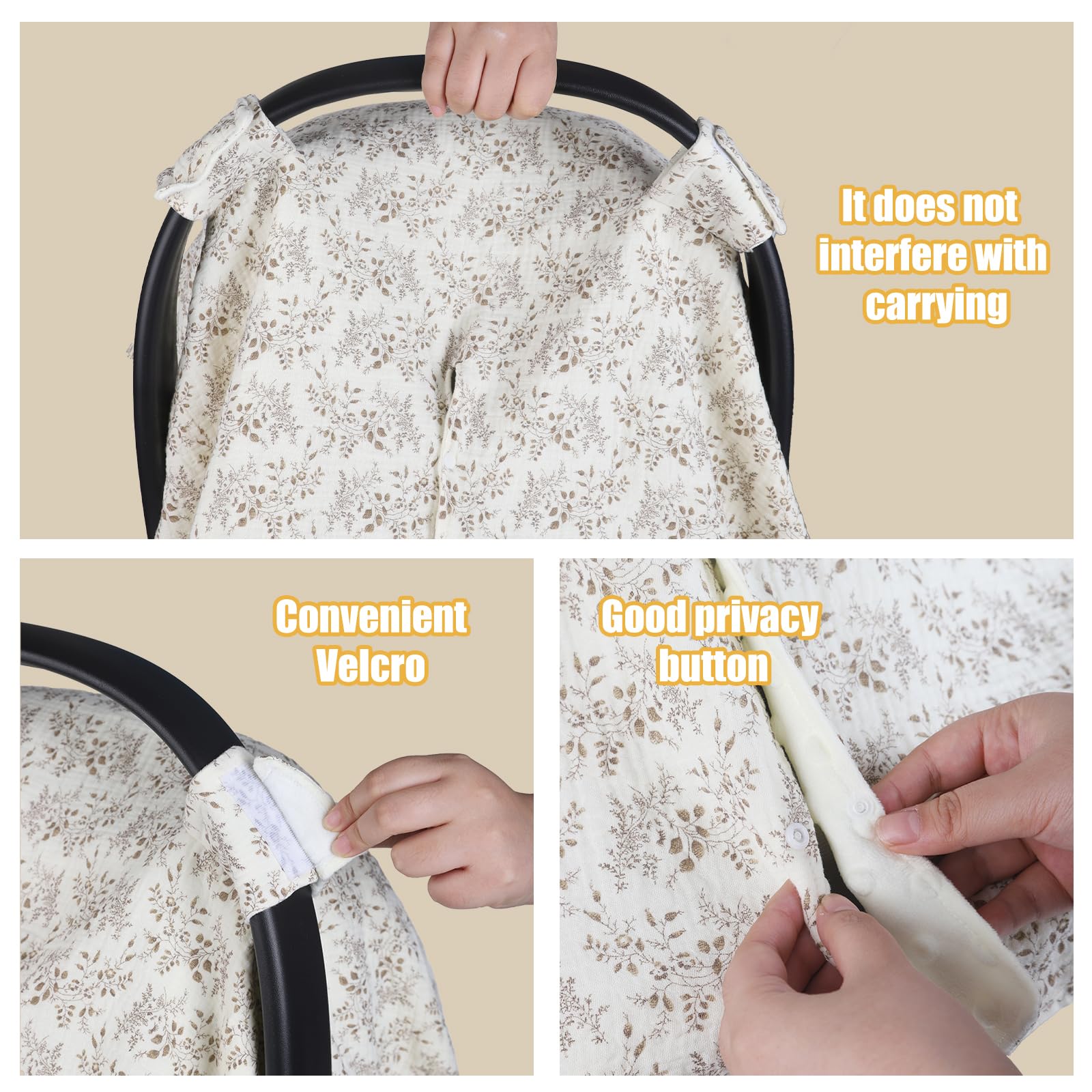 YOQIE hibiscus pattern fabric highlighting breathable weave and comfort.