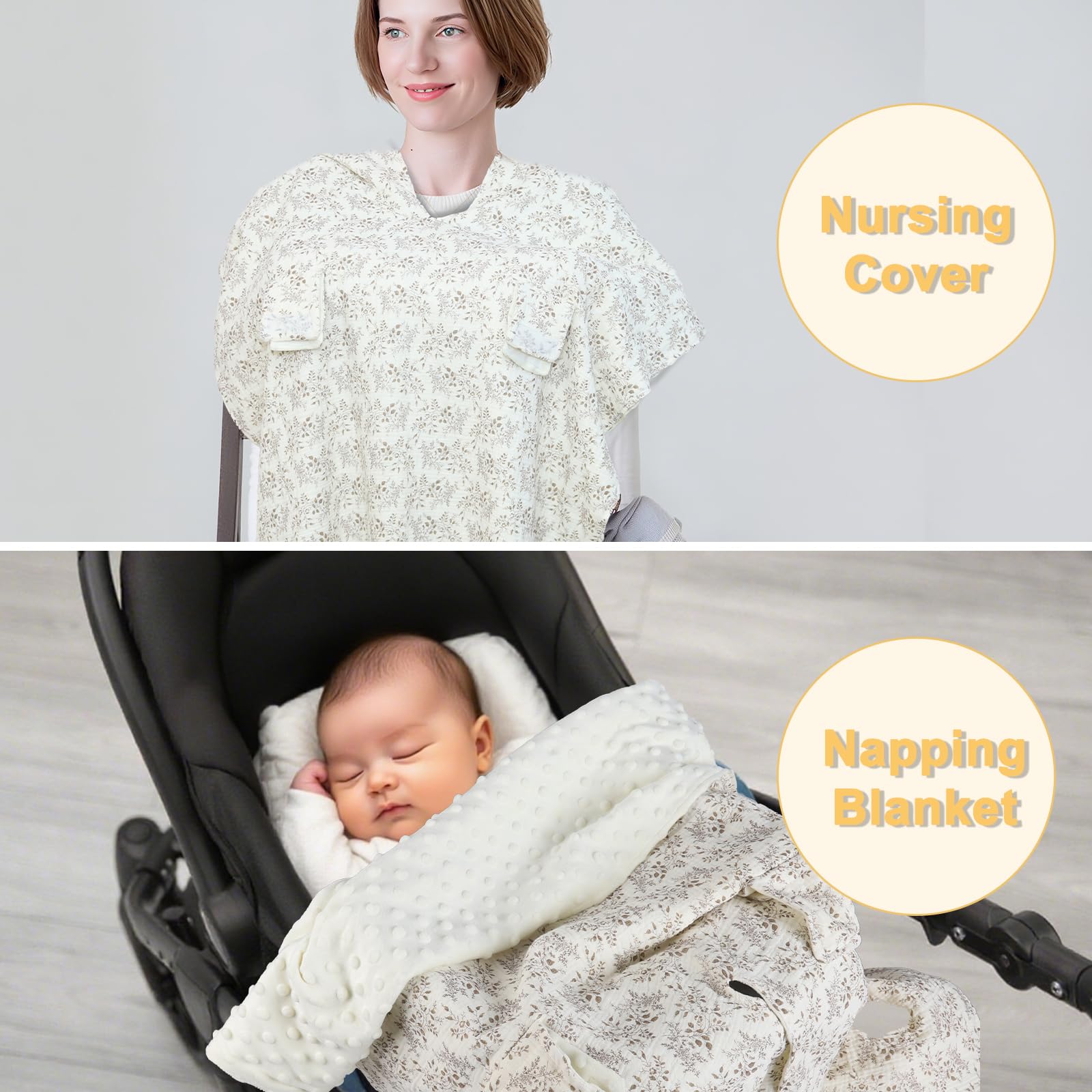YOQIE summer-shade UPF 50+ canopy blocks sun for naps.